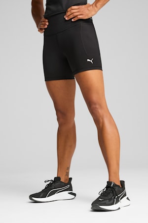 CLOUDSPUN High-Waist 5" Tight Shorts Women, PUMA Black-PUMA White, extralarge-GBR